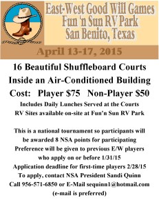 April 2015 East-West Goodwill Games