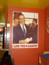 President Obama in 2009 or 8